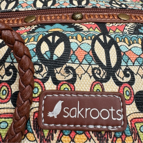 Sakroots Artist Circle Campus Mini Cross-Body Bag - Multicolor One World Print - Picture 4 of 12